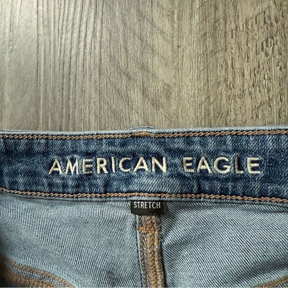 American Eagle High Rise Mom Jean 6 Regular Cotton Stretch - Picture 4 of 12